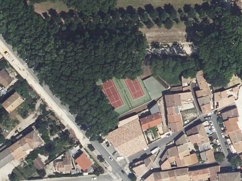 Vue aérienne de Parc Communal du Château