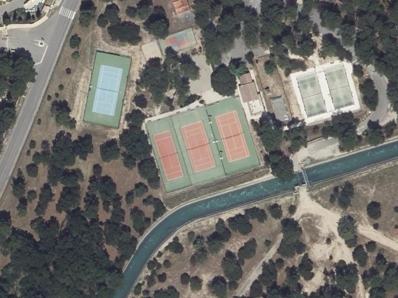 Vue aérienne de Tennis Club
