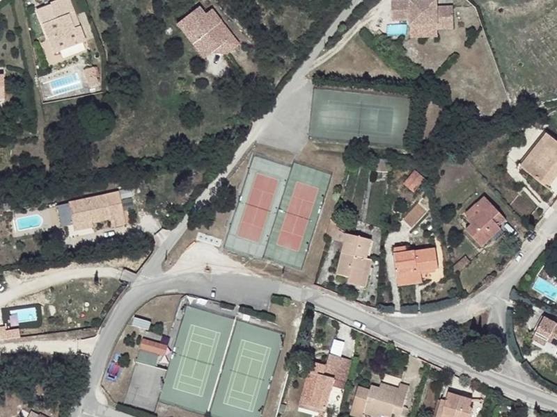 Vue aérienne de Tennis Club Municipal