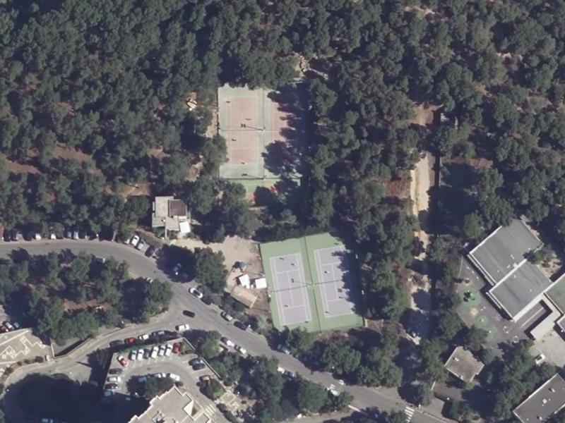 Vue aérienne de Tennis Club Roy d’Espagne à Marseille (photographie aérienne IGN)