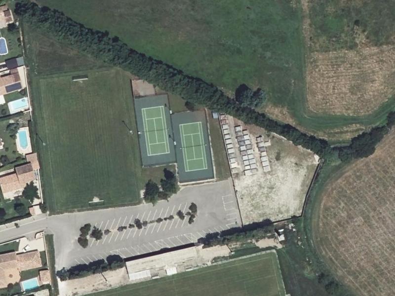 Vue aérienne de Tennis des Paluds